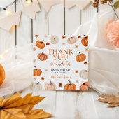 Étiquettes Cadeau Balise citrouille Premier anniversaire Merci