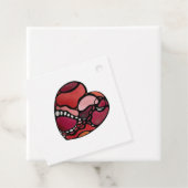 Étiquettes Cadeau Balise Coeur (En situation)