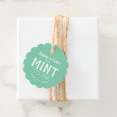 Étiquettes Cadeau Balise Couple Mint to Be Wedding Favor (En situation)
