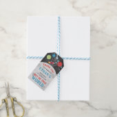 Étiquettes-cadeau Balise d'anniversaire du garçon de l'espace extra- (Avec de laficelle)