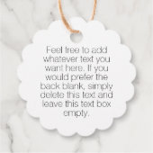 Étiquettes Cadeau Balise de accrochage Pastel Iridescente (Dos)