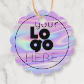 Étiquettes Cadeau Balise de accrochage Pastel Iridescente (Devant)