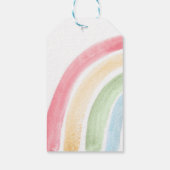 Étiquettes-cadeau Balise de Baby shower arc-en-ciel Boho Favoriser (Dos)