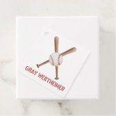 Étiquettes Cadeau Balise de baseball préférée par les garçons (En situation)