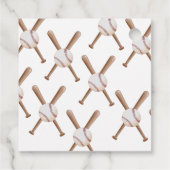 Étiquettes Cadeau Balise de baseball préférée par les garçons (Dos)