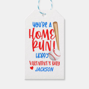 Étiquettes-cadeau Balise de baseball Valentine