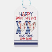 Étiquettes-cadeau Balise de baseball Valentine Favor (Dos)