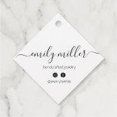 Étiquettes Cadeau Balise de blocage de script de calligraphie person (Dos)