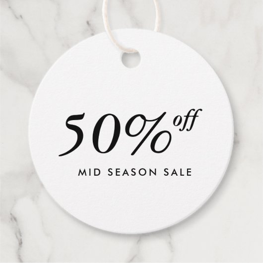 Étiquettes Cadeau Balise de blocage de vente de produit (Devant)