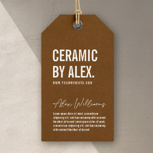 Étiquettes-cadeau Balise de blocage du logo du produit minimal