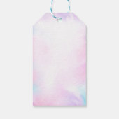 Étiquettes-cadeau Balise de cadeau de fille sur bulle (Dos)