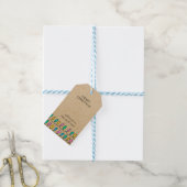 Étiquettes-cadeau Balise de cadeau de Noël modifiable Rustic Kraft (Avec de laficelle)