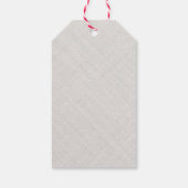 Étiquettes-cadeau Balise de cadeau de Noël personnalisée pour bébé (Dos)