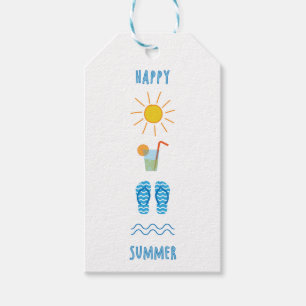 Étiquettes-cadeau Balise de cadeau d'été heureuse