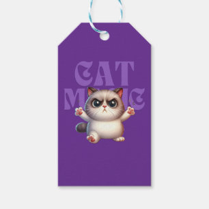 Étiquettes-cadeau Balise de cadeau magique de chat