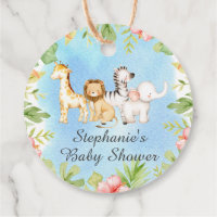 Balise de cadeau Oh Baby Jungle Baby shower Favori