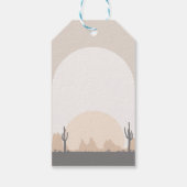 Étiquettes-cadeau Balise de cadeau pour le premier rodéo occidental  (Dos)