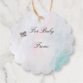 Étiquettes Cadeau Balise de cadeau pour petite fille (Dos)