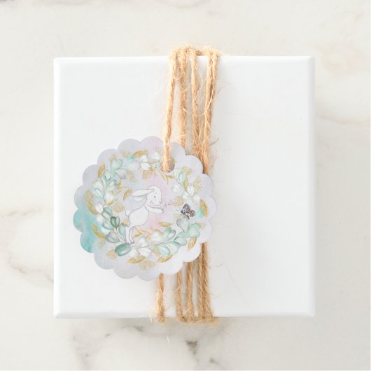 Étiquettes Cadeau Balise de cadeau pour petite fille (En situation)