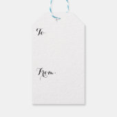 Étiquettes-cadeau Balise de cadeau Rose de chou (Dos)