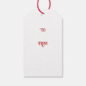 Étiquettes-cadeau Balise de cadeau Tipsy Witch On Flying Broom (Dos)