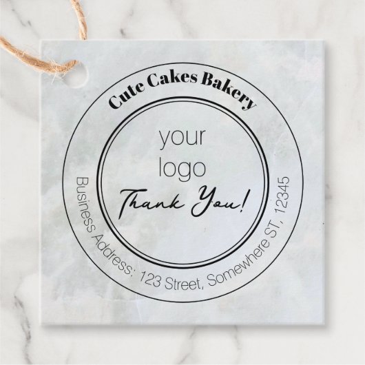 Étiquettes Cadeau Balise de carte de gâteau de code QR (Devant)