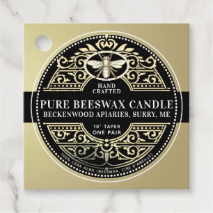 Étiquettes Cadeau Balise de cire d'abeille French Fillagreement Hera
