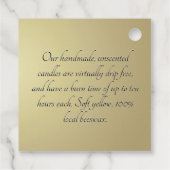 Étiquettes Cadeau Balise de cire d'abeille French Fillagreement Hera (Dos)