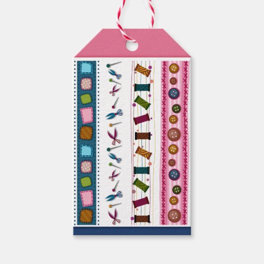 Étiquettes-cadeau Balise de couture - Entreprise / Cadeau (Devant)