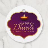 Étiquettes Cadeau Balise de Diwali (Dos)