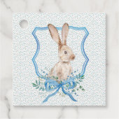 Étiquettes Cadeau Balise de faveur Bunny Crest (Devant)