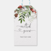 Étiquettes-cadeau Balise de faveur de la neige fondue (Dos)