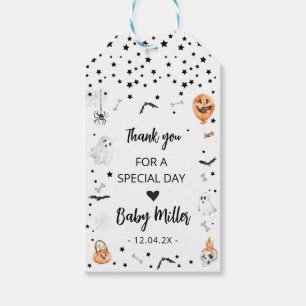 Étiquettes-cadeau Balise de faveur du Baby shower Little Boo Hallowe