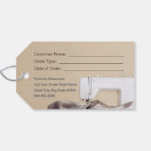 Étiquettes-cadeau Balise de hachage Seamstress Services de couture (Dos (Horizontal))
