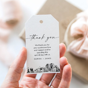 Étiquettes-cadeau Balise de mariage préférée de Colorado Springs Sky