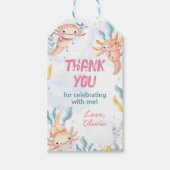 Étiquettes-cadeau Balise de Merci d'anniversaire de la fille mignonn (Devant)