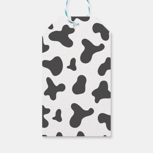 Étiquettes-cadeau Balise de Merci d'anniversaire de la vache sainte (Dos)