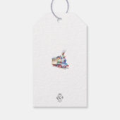 Étiquettes-cadeau Balise de Merci de 2e anniversaire du train modifi (Dos)