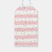 Étiquettes-cadeau Balise de Merci de Baby shower de fentes de fille (Dos)