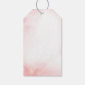 Étiquettes-cadeau Balise de Merci de Baby shower de ferme rose fille (Dos)