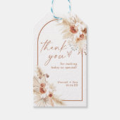 Étiquettes-cadeau Balise de Merci de Boho Favor (Devant)