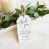 Étiquettes-cadeau Balise de Merci de graduation moderne Favoriser