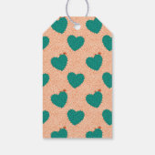 Étiquettes-cadeau Balise de préférence Baby shower cardiaque Succule (Dos)