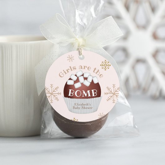 Étiquettes Cadeau Balise de préférence Baby shower de la fille de la