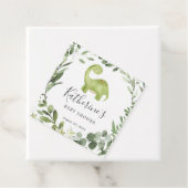 Étiquettes Cadeau Balise de préférence Baby shower Dinosaur (En situation)