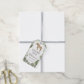 Étiquettes-cadeau Balise de préférence Baby shower d'orignal de bûch (Avec de la ficelle)