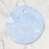 Étiquettes Cadeau Balise de préférence Baby shower simple (Dos)