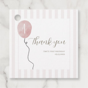 Étiquettes Cadeau Balise de préférence Carré rose Silly Goose