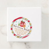 Étiquettes Cadeau Balise de préférence de la bombe de cacao chaud (En situation)