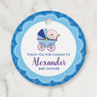 Étiquettes Cadeau Balise de préférence de transport du Baby shower g
